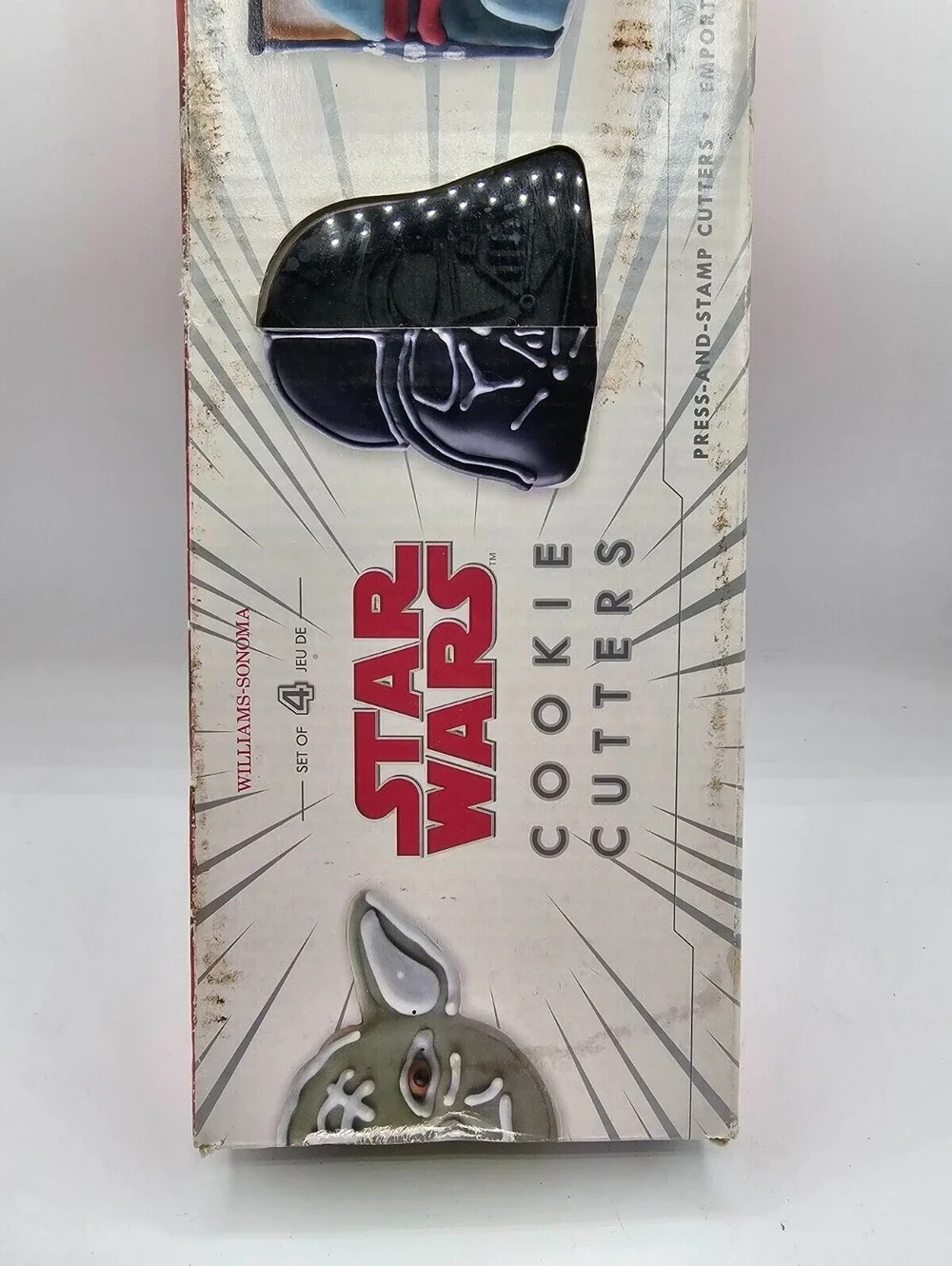 Williams Sonoma STAR WARS Cookie Cutters Set of 4 NWT YODA DARTH BOBA FETT